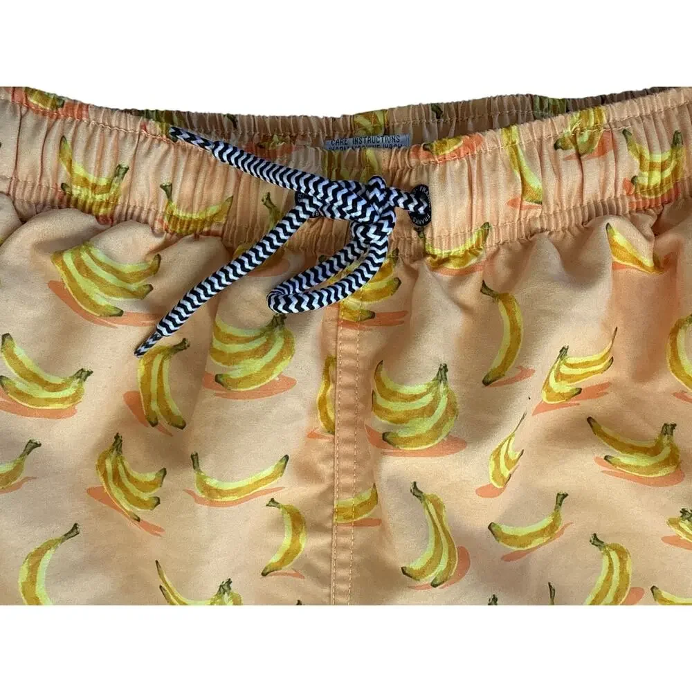 Franks Australia Banana Print Swim Trunks Size Small